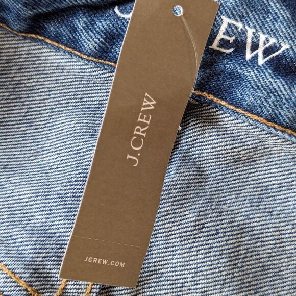 J. Crew Relaxed Fit Denim Cut Off Blue Jean Shorts Mid Rise Women's Sz 34‎ NWT - Picture 9 of 15